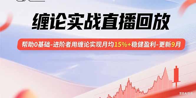 缠论实战直播回放：帮助0基础-进阶者用缠论实现月均15%+稳健盈利-更新9月-qingclm