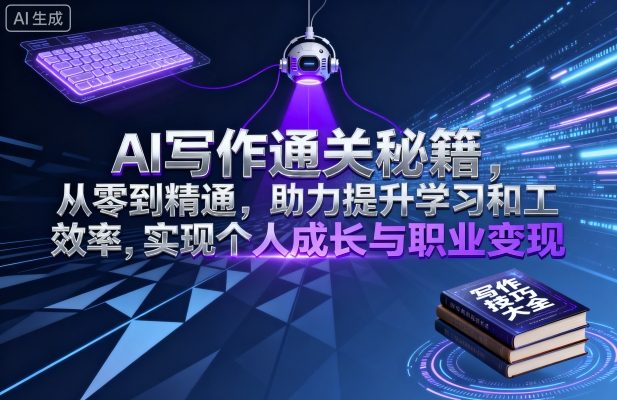 AI写作通关秘籍，从零到精通，助力提升学习和工作效率，实现个人成长与职业变现-qingclm