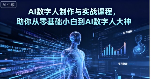 AI数字人制作与实战课程，助你从零基础小白到AI数字人大神-qingclm