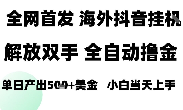 海外抖音无人直播，单日产出1.5k+，长期稳定，新手可玩，无脑操作【揭秘】-qingclm