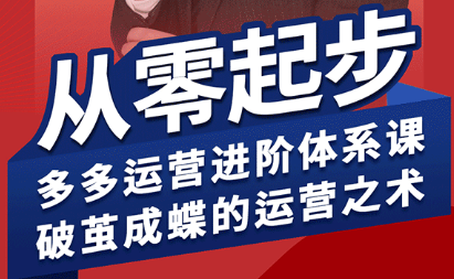 海神·拼多多运营进阶系统课(更新9月)-qingclm