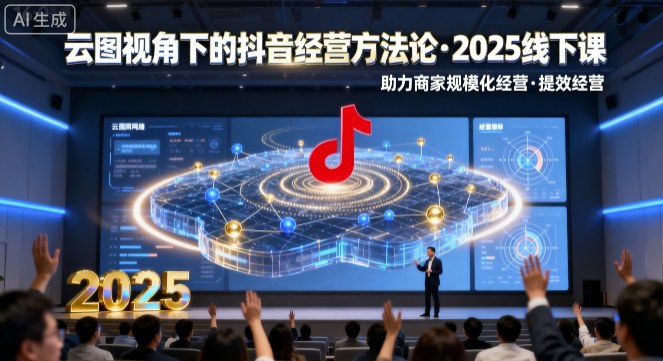 云图视角下的抖音经营方法论，2025线下课，助力商家规模化经营，提效经营(录音+字幕)-qingclm